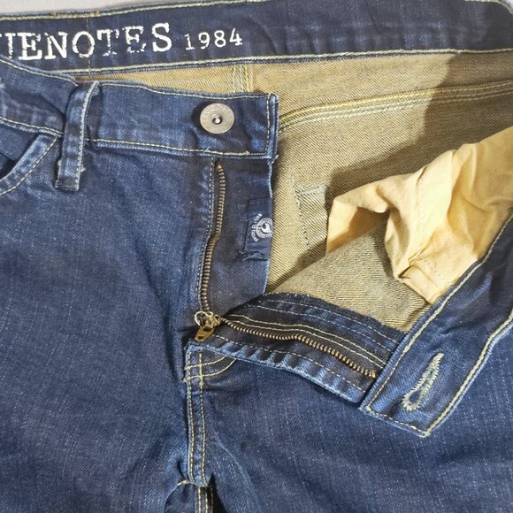 Blue notes Zack Slim Straight Jeans men's sz 30X32 dark washed ink blue low rise - Picture 9 of 14